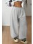 Erkek Kadın Baggy Bol Kesim Eşofman Altı Jogger Paça Siyah Gri Füme Oversize 3