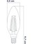 E14 220V 6W 4000K Filament LED Ampul ERD-282 Tekli Beyaz Işık E14 Filament Ampul 6 Watt Yok A'dan G' 2