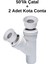 50'lik Y Çatal Pvc Pimaş Boru (Kalınlığı 3.2) Atık Su Dublex Pvc Boru 50 mm + 2 Adet Adaptör Conta 1