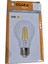 6W E27 A60 Flamanlı Gold LED Ampul Tekli Beyaz Işık E27 LED Ampul 6 Watt Yok A'dan G'ye E 618C2564-0 3