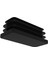 30X70 mm Plastik Dikdörtgen Içe Geçme Profil Tapası (Kutu) (4 Adet) Keçeler Siyah 3