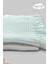 %100 Pamuk 4 Katlı Müslin Bebek Battaniyesi-Mint Renk 100X120 cm – Yumuşak&doğal, Saçaklı Örtü 2
