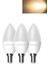 4,9W (40W) LED Mum Ampul Sarı 2700K - E14 3 Adet Avize Lambası 3'lü Sarı Işık E14 LED Ampul 0 - 250 1