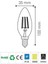 4 W LED Flament Ampul ,günışığı E14 Duy , Ct 4066G Gün Işığı E14 LED Ampul 4 Watt Yok Beyaz 2