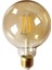 6W Rustik G95 Glop LED Ampul CT-4286 - Amber Renk Sarı Işık E27 LED Ampul 6 Watt Yok 1