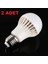 7W Enerji Tasarruflu LED Ampul ( 2 Adet ) Beyaz Işık LED Ampul 3 Watt Beyaz 1