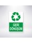 Geri Dönüşüm 21X35 Arkası Arkası Yapışkanlı Sticker 1