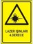 Lazer Işınları 4.derece Uyarı Levha Ikaz Tabela 25X35 cm 3 mm Dekota 1