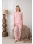 Kadın Pamuk'lu Düğme Yaka Raporlu Interlok Kışlık Pijama Takımı 0112 - 1 Adet 3
