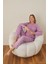 Kadın Pamuk'lu Düğme Yaka Raporlu Interlok Kışlık Pijama Takımı 05002 - 1 Adet 1