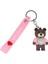 Figürlü ve Işıklı Silikon Anahtarlık - Yogi - Pembe (Lisinya) 1