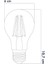 E27 220V 6W 4000K Filament LED Ampul Tekli Beyaz Işık E27 Filament Ampul 6 Watt Yok A'dan G'ye E 6e2 2