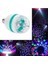 Renkli LED Döner Başlıklı Disko Topu Ampul Gece Lambası 3 Watt E27 Duylu Renkli Disco Ampul Mavi Işı 5