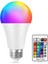 9W Rgb LED Ampul Renk Değiştiren Uzaktan Kumandalı Dim Edilebilir Tekli Beyaz Işık E27 Akıllı Ampul 1