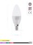 5 Watt E-14 Ince Duy 3000K Gunışığı Buji LED Ampul Gün Işığı E14 LED Ampul 5 Watt Yok A'dan G'ye F T 6