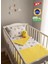 4 Parça 100% Organik Pamuk Bebek Yorgan Nevresim Takımı Bebek Seti (Unisex) 3 Farklı Renk 1