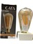 -4284 LED Ampul Rustik 6W Amber Tekli Gün Işığı E27 LED Ampul 6 Watt Yok Tr Cata Cata 1