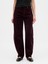 Kadın Bordo High Rise Barrel Corduroy Pantolon 7