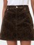 Kadın Kahverengi Corduroy Mini Etek 3