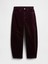 Kadın Bordo High Rise Barrel Corduroy Pantolon 2