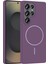 Resveq Joko Samsung Galaxy S25 Ultra Broş Magsafe Kapak - Mor 1