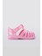 Tobby Gloss Kız Çocuk Parlak Pembe Cırt Cırtlı Sandalet Hafif ve Suya Dayanıklı 6