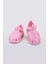 Tobby Gloss Kız Çocuk Parlak Pembe Cırt Cırtlı Sandalet Hafif ve Suya Dayanıklı 8