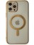 iPhone 12 Pro Kılıf Magneticsafe Lazer Silikon - Gold 3