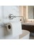 Açık Kağıt Havluluk Krom Gümüş Metal Duvara Monte Vidalı Banyo Tuvalet Mutfak Kağıt Havluluk 25 cm 3