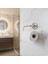 Açık Kağıt Havluluk Krom Gümüş Metal Duvara Monte Vidalı Banyo Tuvalet Mutfak Kağıt Havluluk 25 cm 5