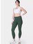 SB5400-310 Power Workout Leggıngs Yeşil Düz Kadın Tayt 5