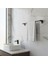 Siyah Metal Uzun Havluluk 49 cm Duvara Monte Vidalı Lüks Banyo Asma Askı Çubuk Tasarım 4