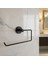 Açık Kağıt Havluluk Mat Siyah Metal Duvara Monte Vidalı Banyo Tuvalet Mutfak Kağıt Havluluk 25 cm 4