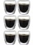 Çift Cidarlı Cam - Kahve - Latte - Espresso - Meşrubat Bardak Seti 250 Ml x 6 Adet 2321 1