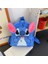 Stitch Cartoon Peluş Peluş Okul Çantası Karikatür Büyük Kapasiteli Okul Çantası Anaokulu Çanta Çocuk Hediye Doğum Günü Hediye Sevimli Depolama Backpackcolor: A (Yurt Dışından) 1
