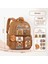 Capya Çocuklar Sırt Çantası Su Geçirmez Öğrenci Schoolbag Büyük Kapasite Yükü Hafifletir Okul Çantası Ortopedik Sırt Çantası Kitap Bagcolor: Brown-Small (Yurt Dışından) 1