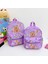 Sevimli Büyük Kapasite Capya Backpack Cartoon Ultra Light Çocuklar Okul Çantası Nefes Alabbe Naylon Kitap Çantası Çocuklar Renk: Purple-M (Yurt Dışından) 1