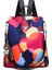 Kadınlar Sırt Çantası Moda Oxford Kumaş Omuz Çantaları Gençler Için Okul Çantaları Büyük Kapasiteli Baskı Su Geçirmez Seyahat Backpackcolor: Renkli Daire (Yurt Dışından) 1