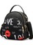 Yogodlns Moda Yeni Naylon Sırt Çantası Kadınlar Için Çok Işlevli Omuz Crossbody Çanta Baskı Su Geçirmez Sırt Çantası Seyahat Bayan Paketi Renk: Kırmızı Dudaklar/boyut: 18X11X21CM (Yurt Dışından) 1