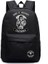 Anarşi Okul Çantası Oğulları Erkekler Baskı Kaliforniya Back Pack Anime Moda Sırt Çantası Öğrencileri Kızlar Için Çantalar Erkek Renk: Siyah 03 (Yurt Dışından) 1