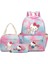 3pcs/set Hello Kitty Basılı Öğrenci Erkek Kız Okul Çantası Renkli Sırt Çantası Öğle Yemeği Çantası ile Çocuklar Genç Karikatür Okulu Bookbacolor: Resim ile Aynı (Yurt Dışından) 1