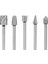 10PCS Hss Tungsten Karbür Rotary Kesme Çapak Seti Öğütücü ve 2 Adet Kauçuk 2 Delik Yarış Arabası Susturucu Egzoz Askı Burcu (Yurt Dışından) 4