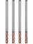 5pcs 3mm Katı Karbür Endmills Endmill D3X8XD4X50L 4 -Flute Yan Frezeleme Dökme Profilleme Yüz Fabrikası Standart Uzunluk (Yurt Dışından) 3