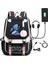 2024 Disney Stitch Mochila Feminina Backpack USB Şarj Okul Çantaları Genç Kızlar Dizüstü Paket Kadınlar Seyahat Çağapkolor: Resimle Aynı (Yurt Dışından) 1