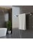 Krom Gümüş Metal Uzun Havluluk 49 cm Duvara Monte Vidalı Lüks Banyo Asma Askı Çubuk Tasarım 3