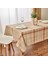 Myhome Ekose Masa Örtüsü - Ekru / Kiremit - 150X200 cm 1