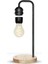 XF01 Ampul Görünümlü Kablosuz Şarj Özellikli Gece Lambası - Siyah 1