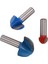 3pcs Yönlendirici Bitleri 1/2 Inç Şafak Çekirdek Kutu Yönlendirici Bit Seti Çap 3/4inch 1-1/4inch 1-5/8inch Yuvarlak Burun Bit Seti (Yurt Dışından) 3