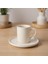 Icon 12 Parça Bone Porselen Kahve Fincan Takımı - Krem 6