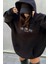 Cool Ön Baskılı Pamuklu Oversize Kadın Sweatshirt 1